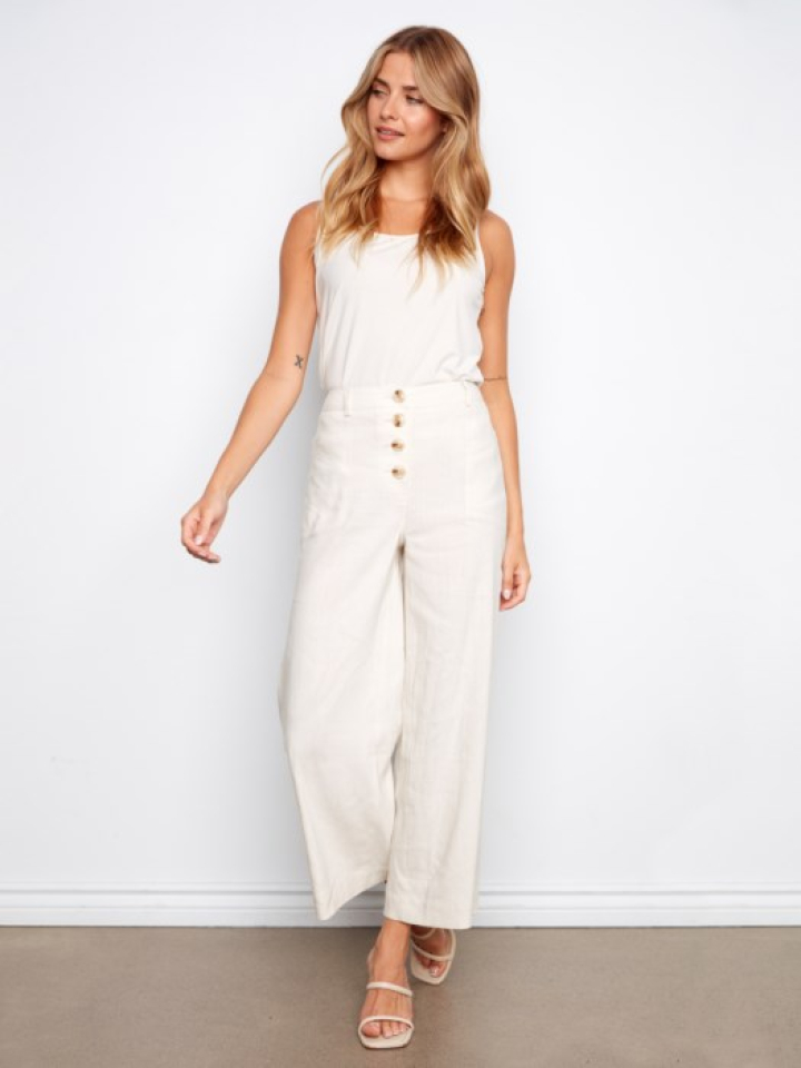 Pantalon en lin stretch – CHARLIE B