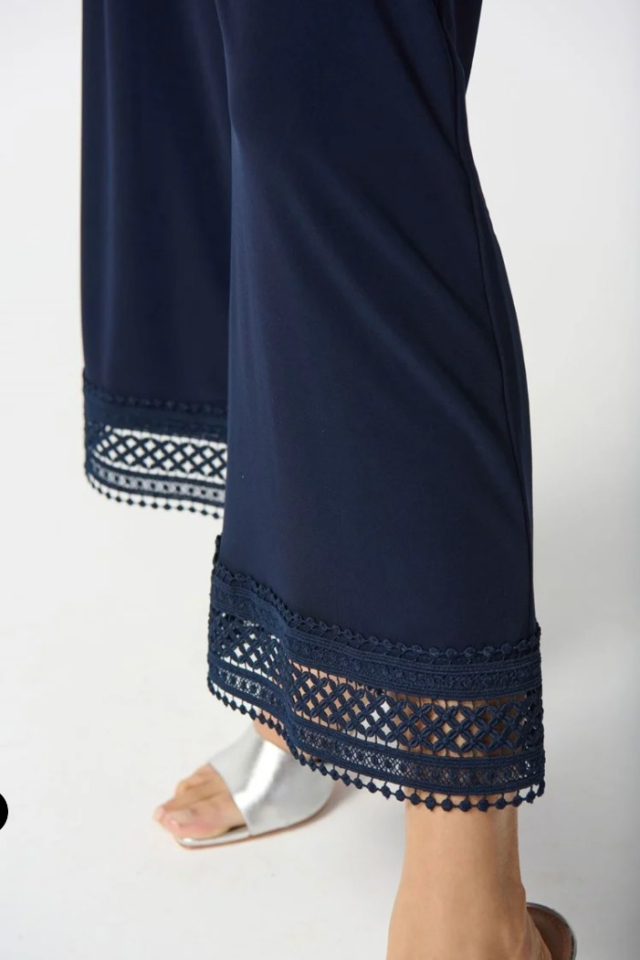 Pantalon 7/8 avec dentelle géométrique - JOSEPH RIBKOFF