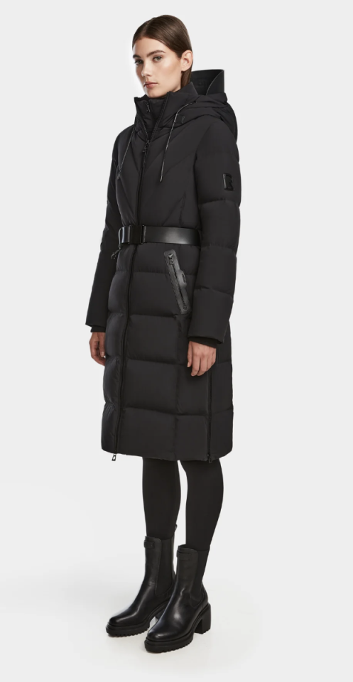 DALSA MANTEAU LONG MATELASSÉ EN DUVET - RUDSAK 