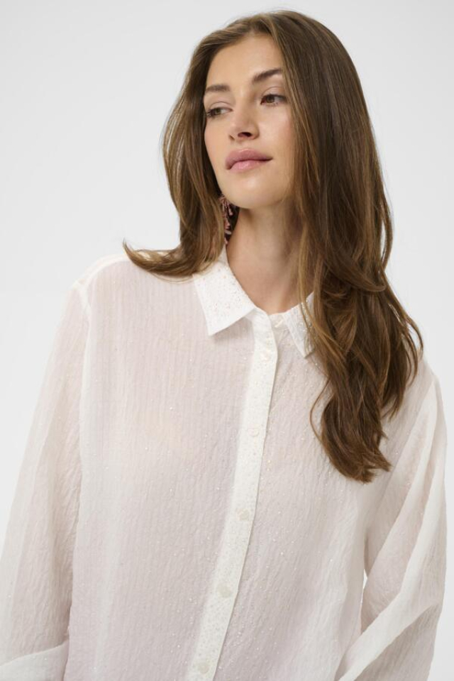 Chemise coupe classique Jilian – CREAM