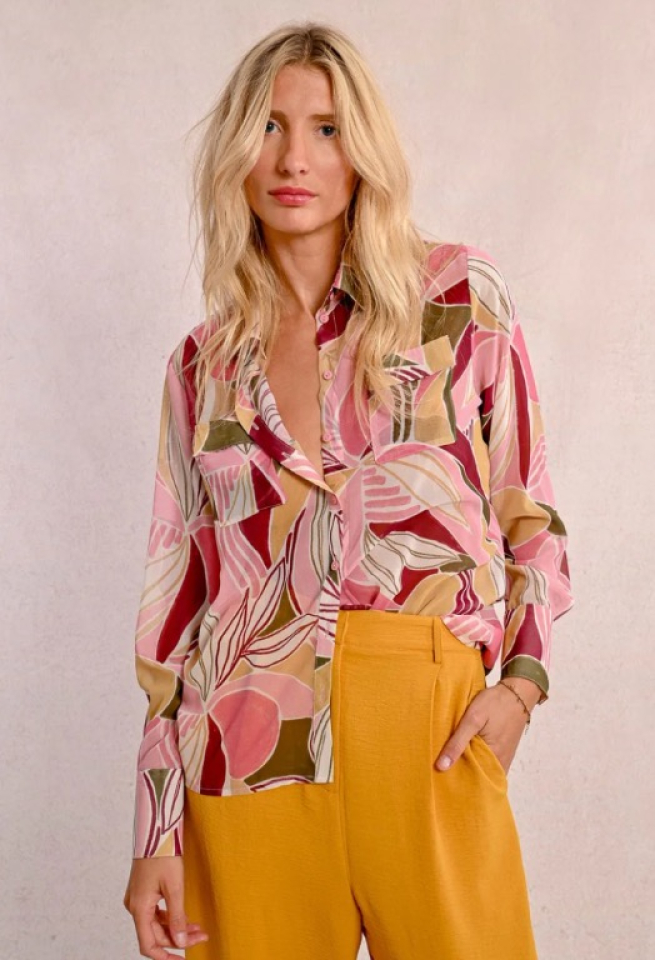 CHEMISIER IMPRIMÉ FLUIDE - MOLLY BRACKEN