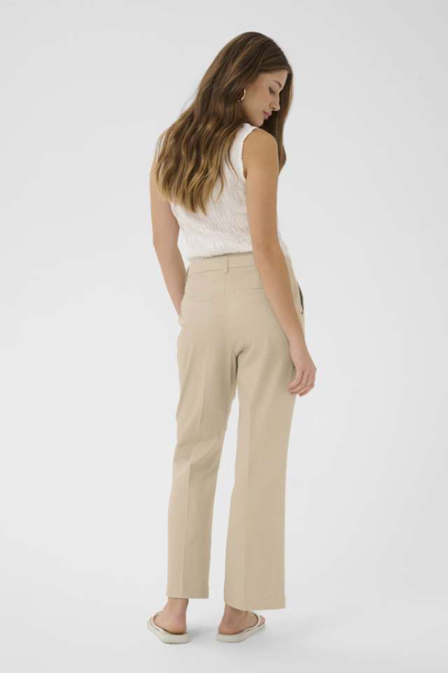 Pantalon Gia évasé 7/8 – CREAM