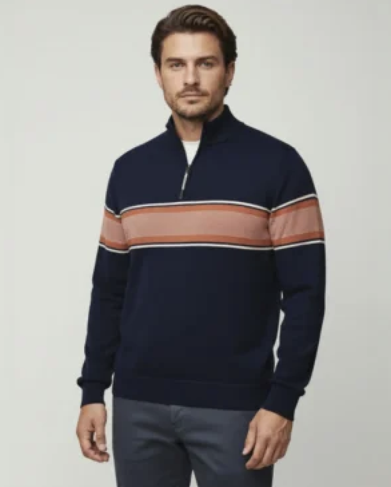 Chandail à demi-fermeture EMMETT - POINT ZERO - 7563444 - POINT ZERO