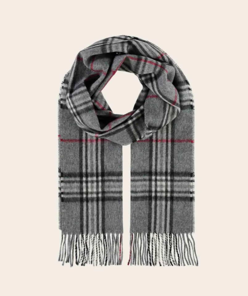 Écharpe à carreaux en mélange cachemire – V. FRAAS - 627020 - V.FRAAS