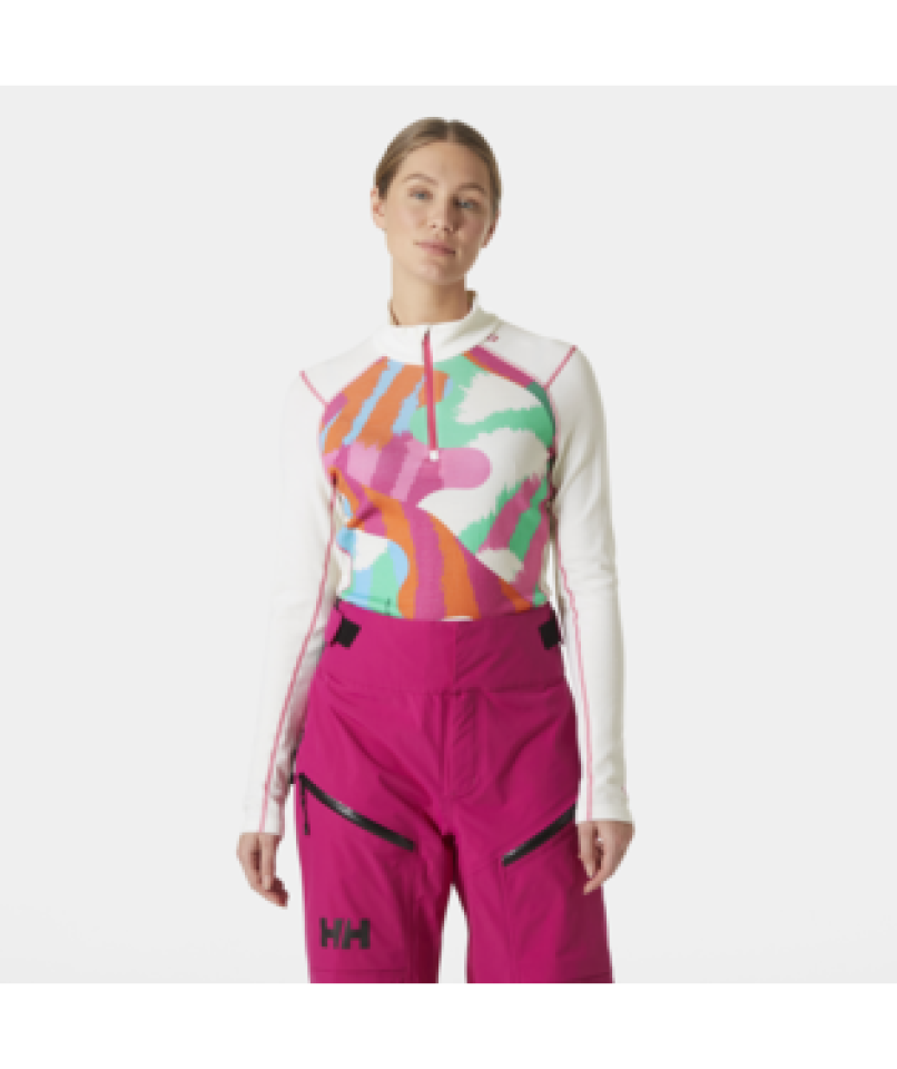 Sous-vêtement technique Demi-zip Merino avec imprimé - HELLY HANSEN - 49410 - Helly Hansen