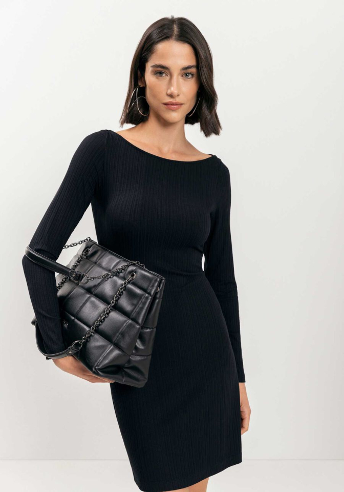 Robe courte côtelée - LEZALEZ