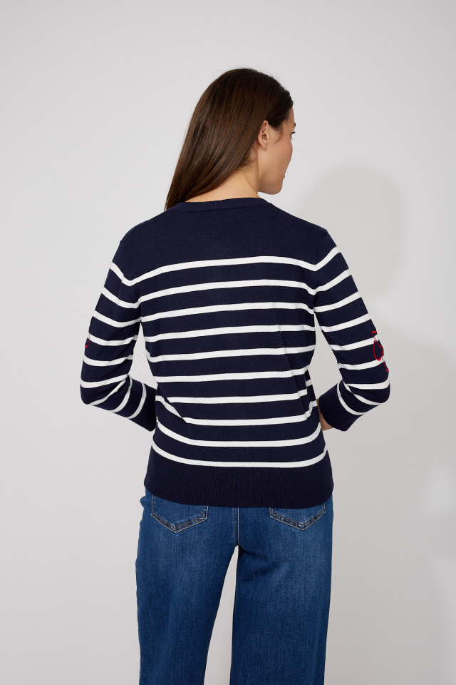 Cardigan Rayé Élégant – FRANK LYMAN