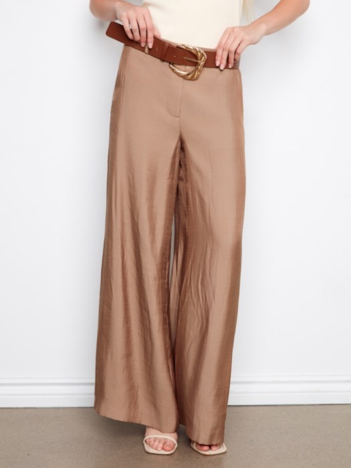 Pantalon Satin Large Ceinturé – CHARLIE B - C5756-003 - Charlie B