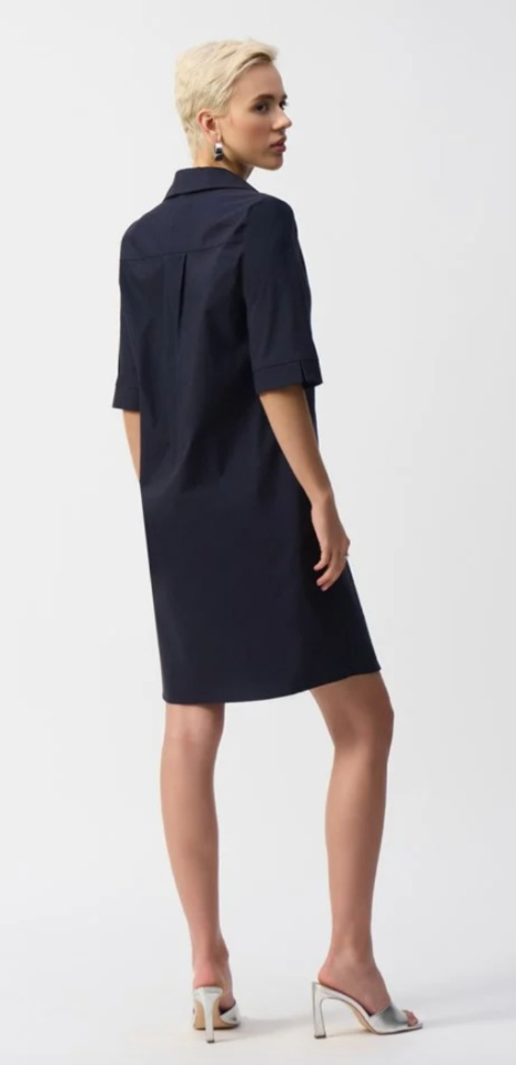 Robe trapèze en popeline extensible - JOSEPH RIBKOFF