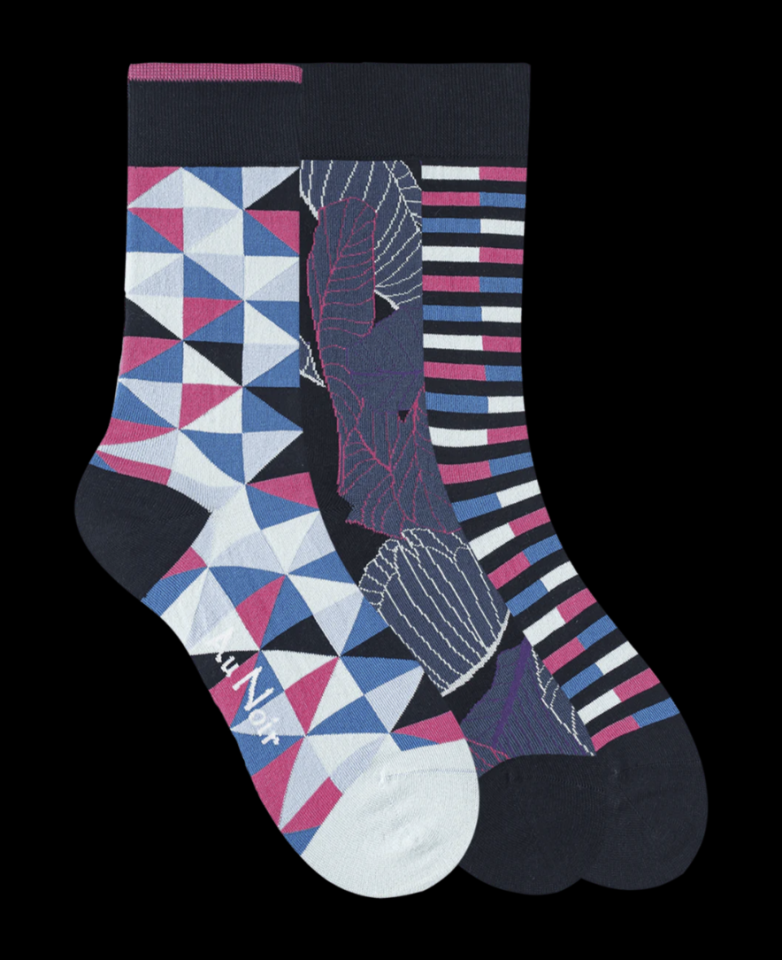 Boite de 3 paires de chaussettes - AU NOIR - FA24-7 - AU NOIR