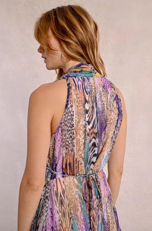 Robe plissée et imprimée - MOLLY BRACKEN 