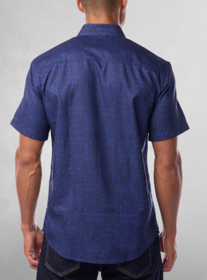 Chemise imprimé à manches courtes - VINCENT D'AMÉRIQUE