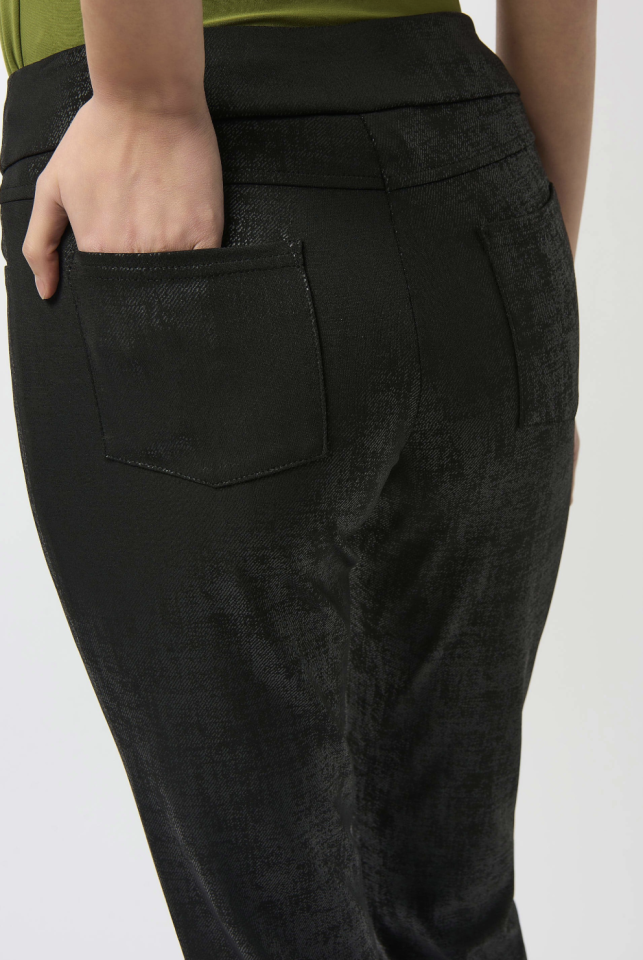 Pantalon droit à enfiler en tricot soyeux - JOSEPH RIBKOFF 