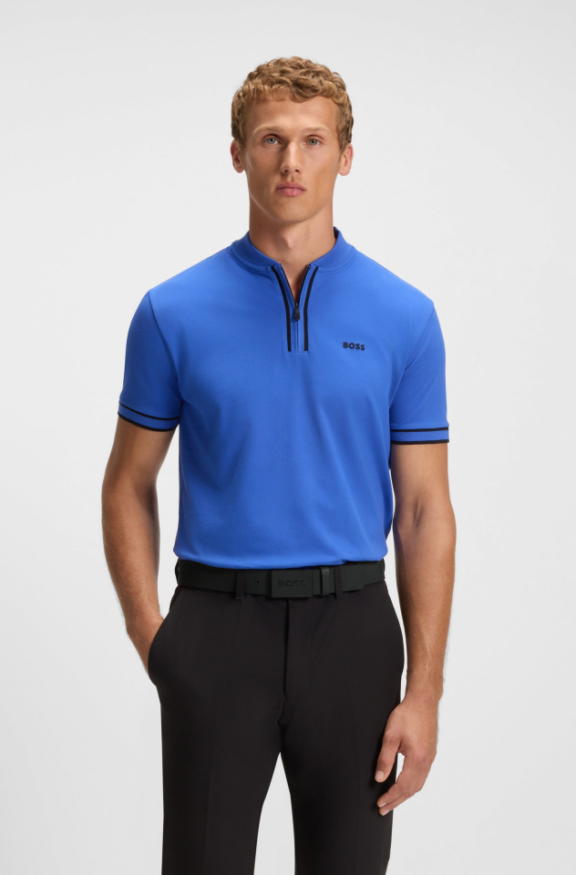 Ceinture en cuir italien en relief avec boucle - HUGO BOSS 