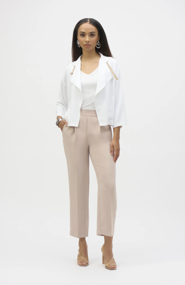 Pantalon droit à enfiler en sergé - JOSEPH RIBKOFF