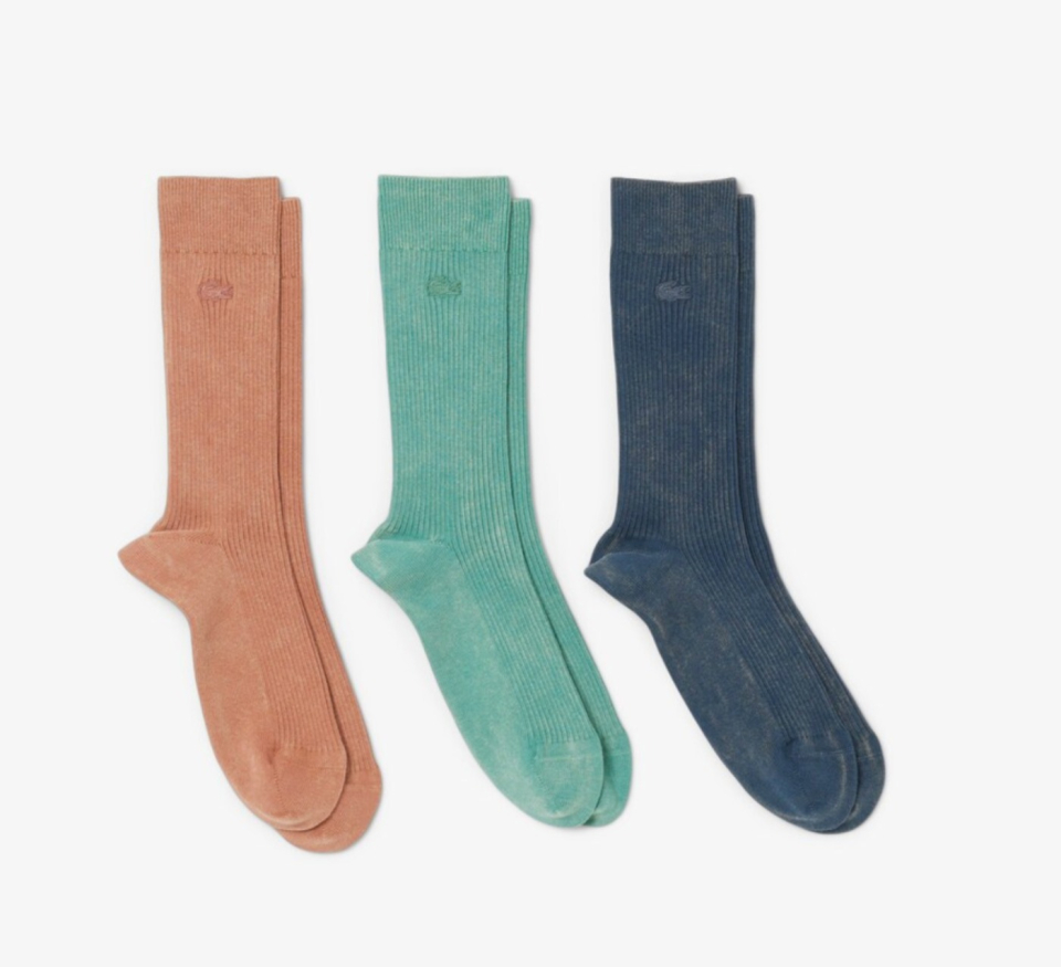 Lot de 3 paires de bas unisexes en coton côtelé - LACOSTE - RA9314 - LACOSTE