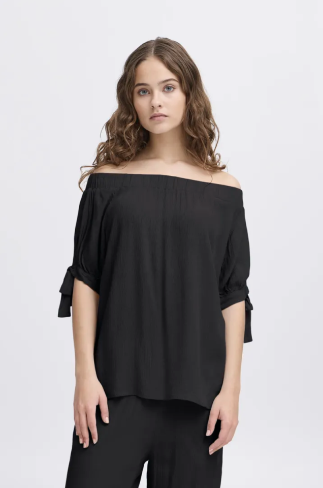 Blouse à manches courtes Marrakech - ICHI - 20122975 - ICHI