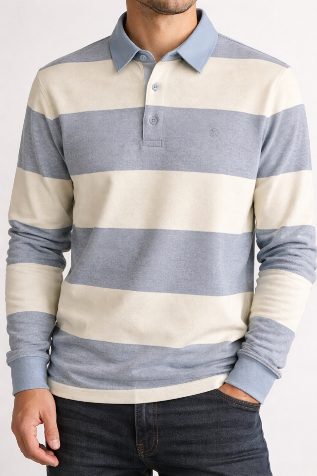 Polo rayé style rugby – FELLOWS UNITED - 61.2102-119 - Fellows United