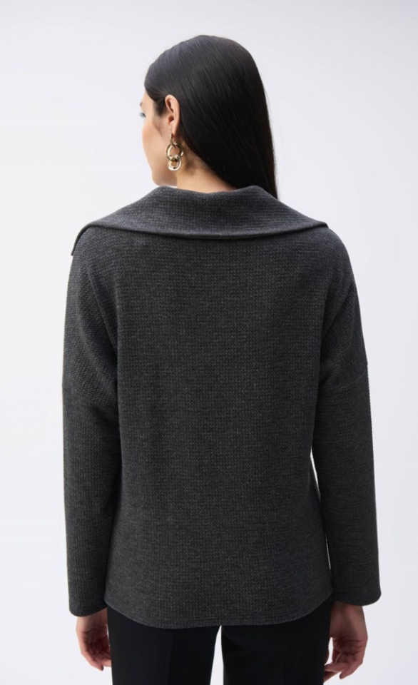 Haut en tricot texturé coupe carrée - JOSEPH RIBKOFF