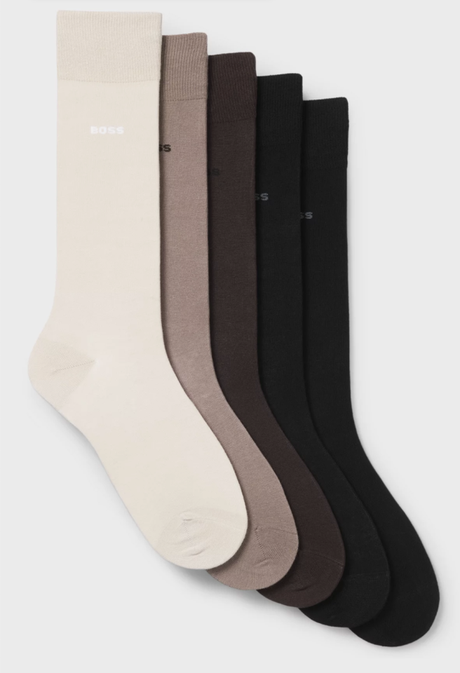 Paquet de 5 paires de bas - HUGO BOSS - 50478221 - Hugo Boss