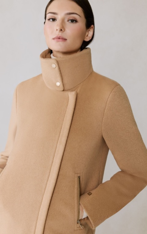  Manteau ABBI en laine avec plastron - SOIA & KIO