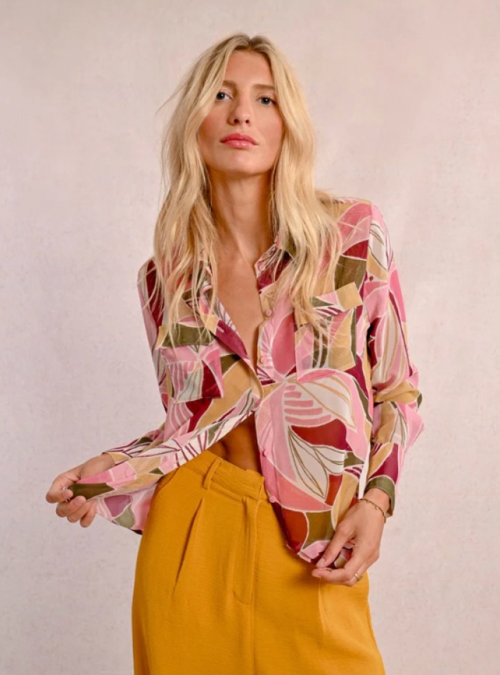 CHEMISIER IMPRIMÉ FLUIDE - MOLLY BRACKEN