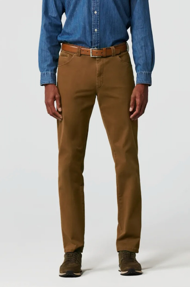 Pantalon de coton Dublin caramel 2-5604/47 - MEYER&nbsp; - 2-5604/47 - Meyer
