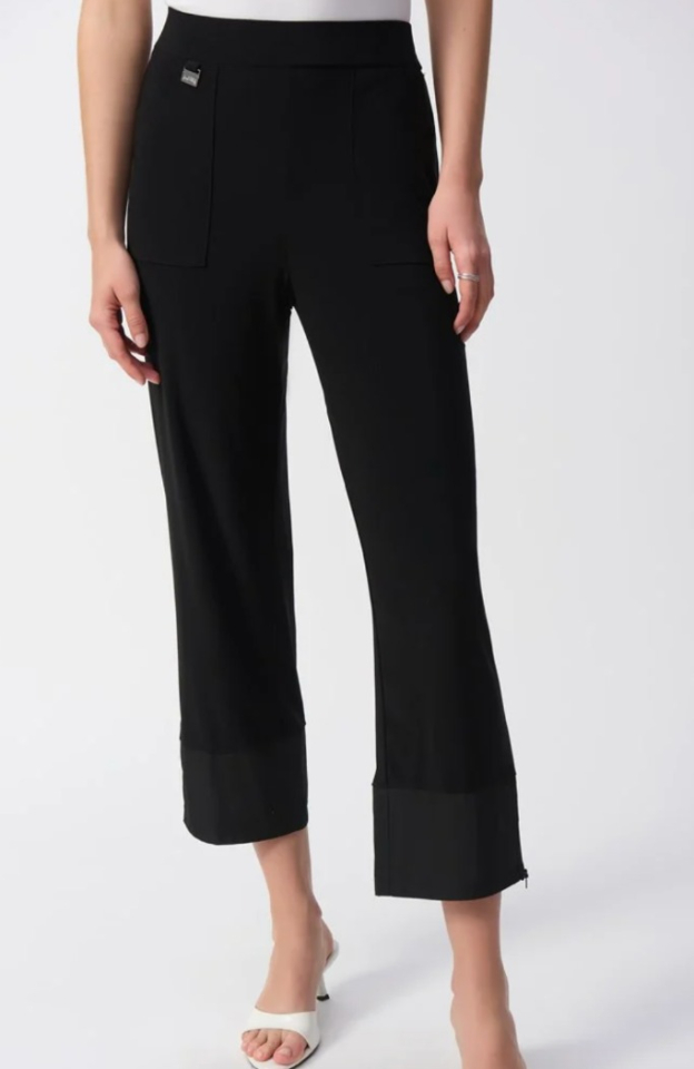 Pantalon coupe droite en tricot soyeux et à mémoire - JOSEPH RIBKOFF - 251035 - Joseph Ribkoff