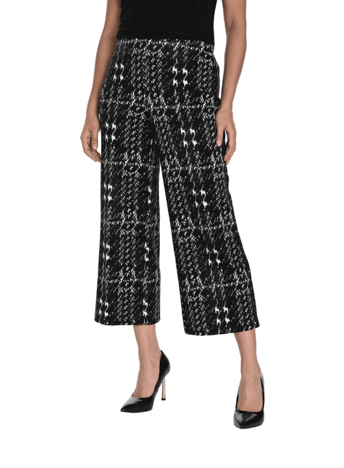 Pantalon en tricot pied-de-poule - FRANK LYMAN - 243350 - Frank Lyman