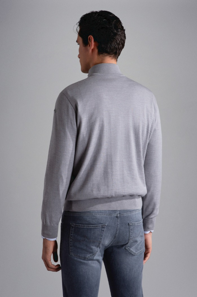 Pull d'été en laine à demi-fermeture éclair - PAUL & SHARK
