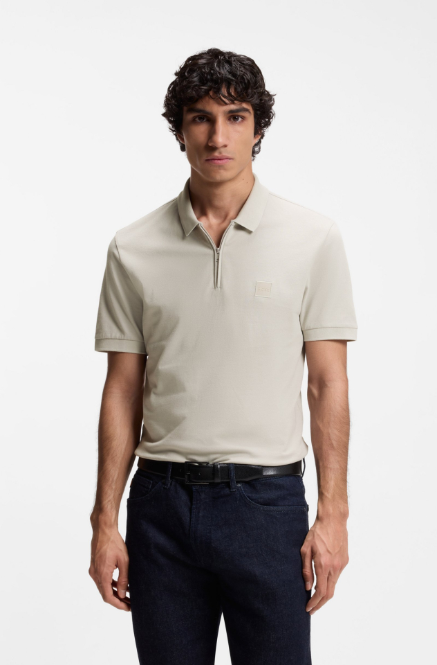 Polo Passerzip en coton extensible – HUGO BOSS - 50537507-070 - Hugo Boss