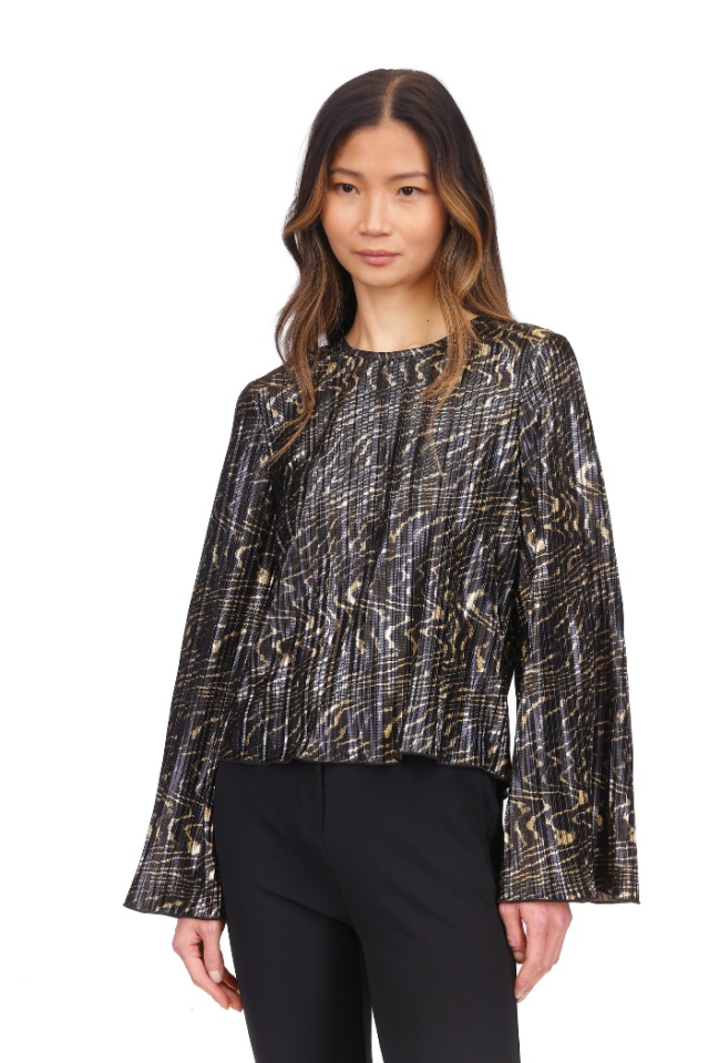 Blouse à ligne Doré - MICHAEL KORS - mf451kof4e - Michael Kors