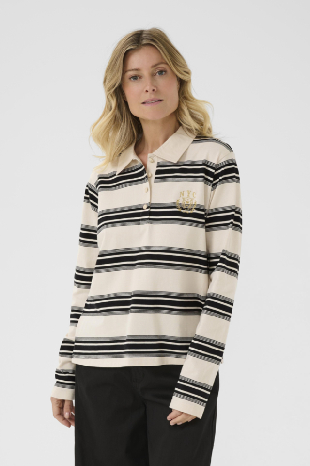 Sweatshirt style polo Carmell – CREAM