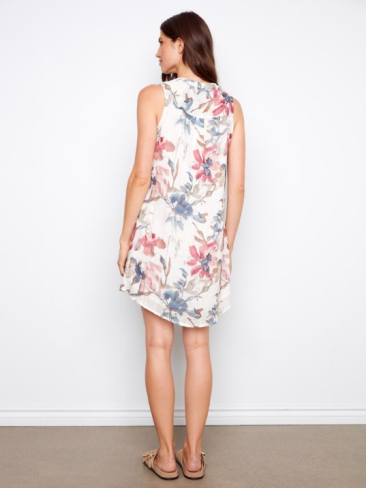 Robe sans manches Henley en coton mélangé – CHARLIE B
