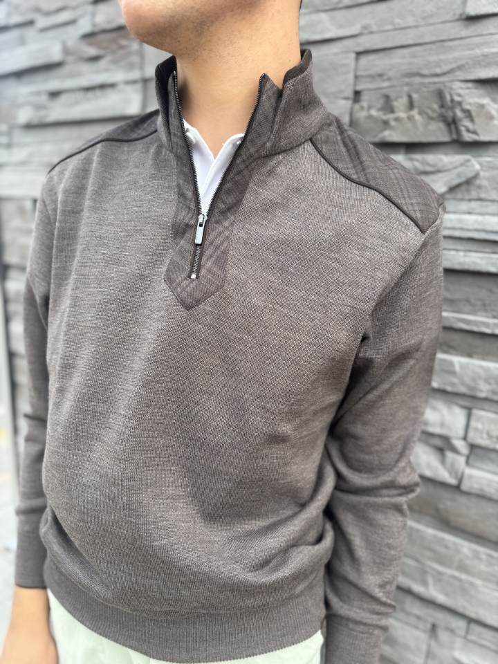 Chandail demi-zip en laine mérinos – PAUL & SHARK