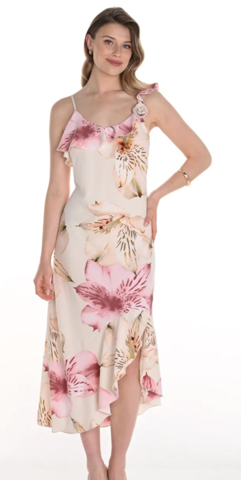 Robe à imprimés de fleurs - FRANK LYMAN - 256333 - Frank Lyman