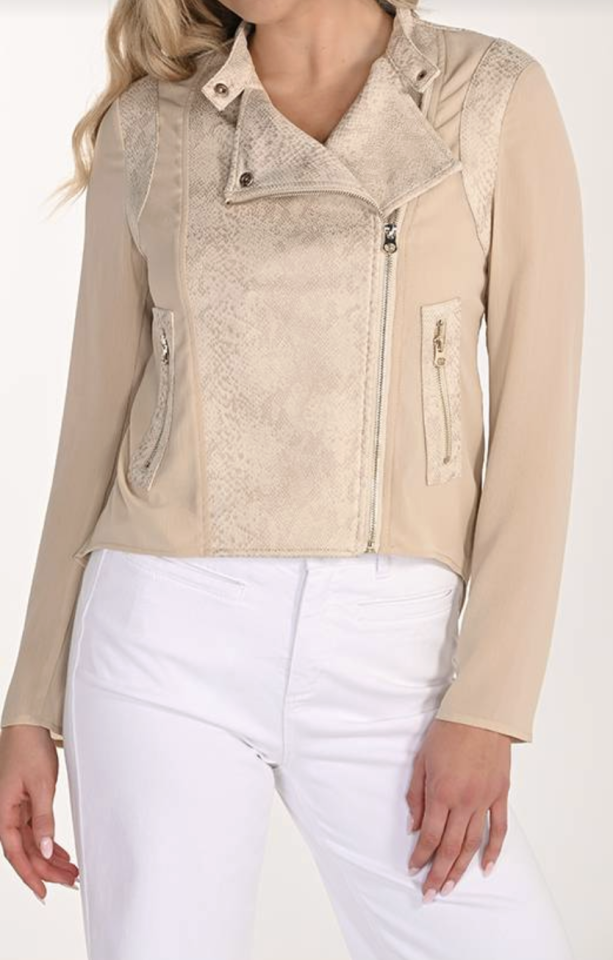 Veste à empiècements texturés - FRANK LYMAN - 266544 - Frank Lyman