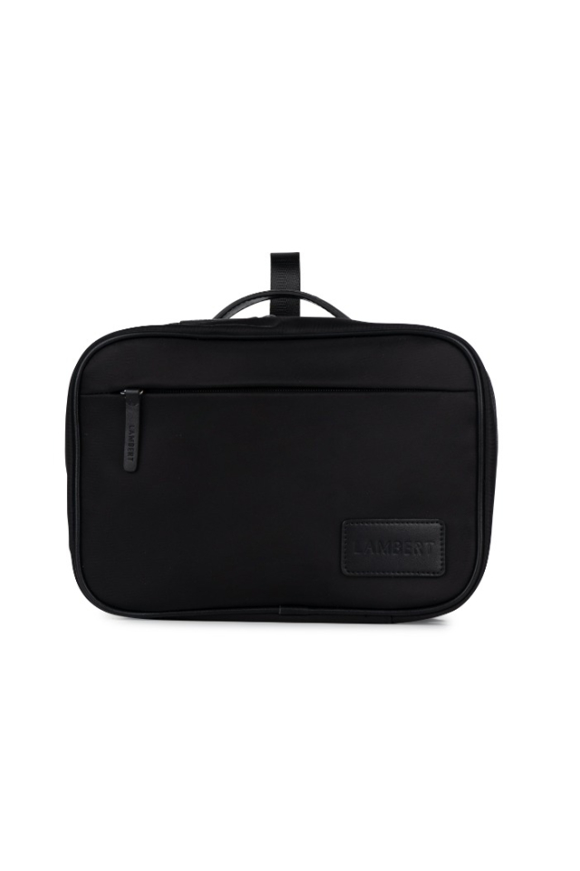 Trousse en cuir vegan CASEY - LAMBERT - CASEY-BLACK-NYLR - LAMBERT