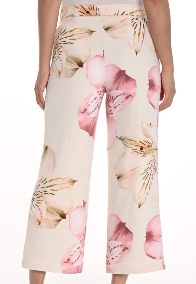 Pantalon ornés de fleurs- FRANK LYMAN - 256334 - Frank Lyman