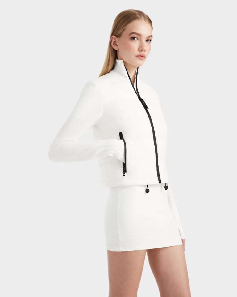 CAMILLE VESTE HYBRIDE EN DUVET LÉGER ET MAILLE - RUDSAK