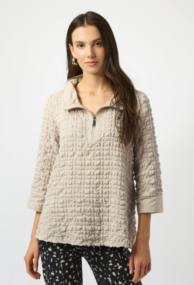 Haut zippé à coupe décontractée - JOSEPH RIBKOFF - 253070 - Joseph Ribkoff