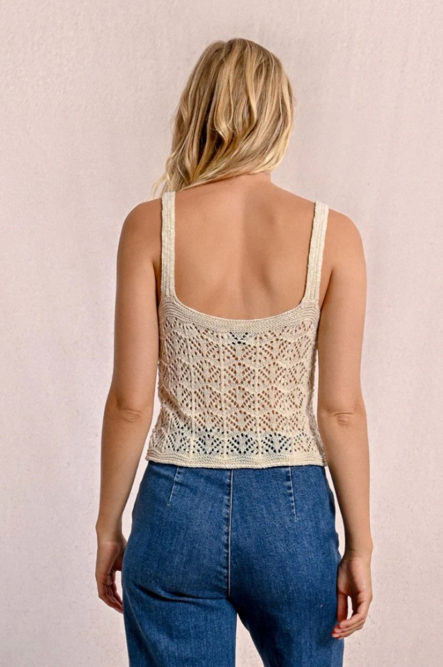 Camisole en maille ajourée - MOLLY BRACKEN