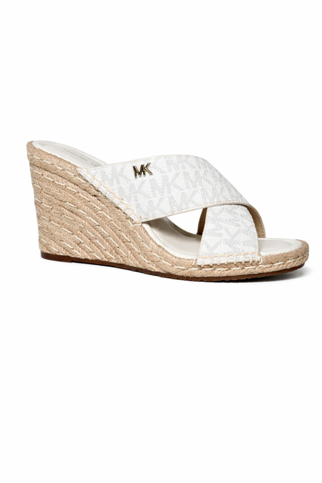 Sandales Kenzie à talon compensé – MICHAEL KORS - 40R6KZMS1B - Michael Kors