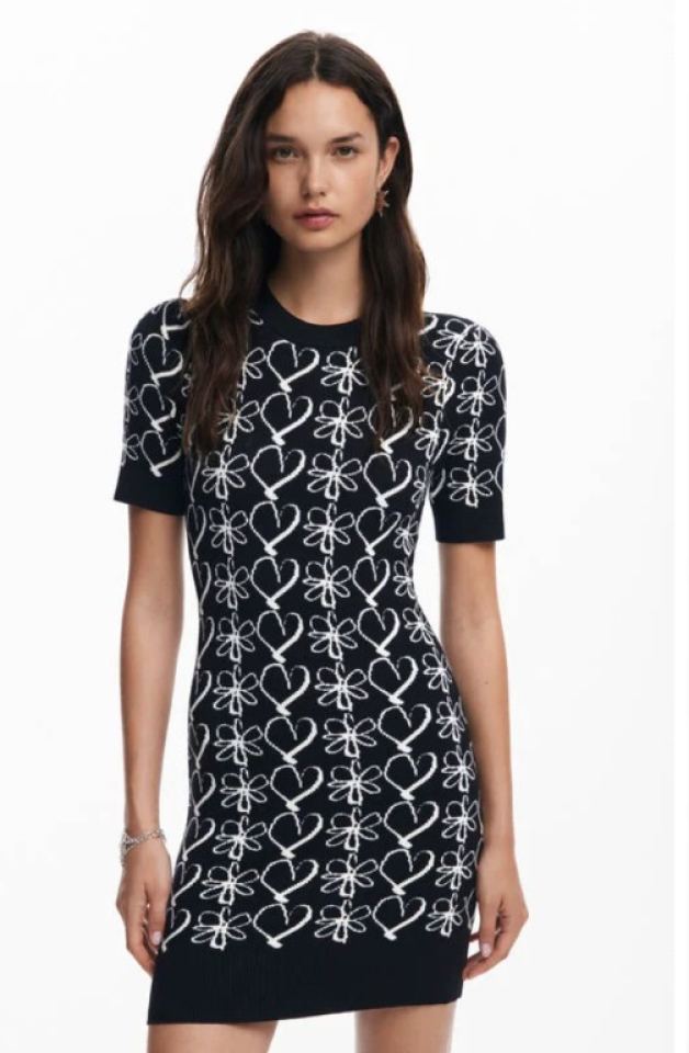 Robe mini imprimée - DÉSIGUAL - 24WWVF10 - Desigual
