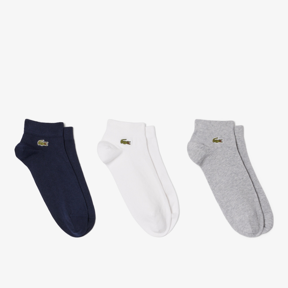 Lot de 3 paires de chaussettes basses unies - LACOSTE - RA2917 - LACOSTE