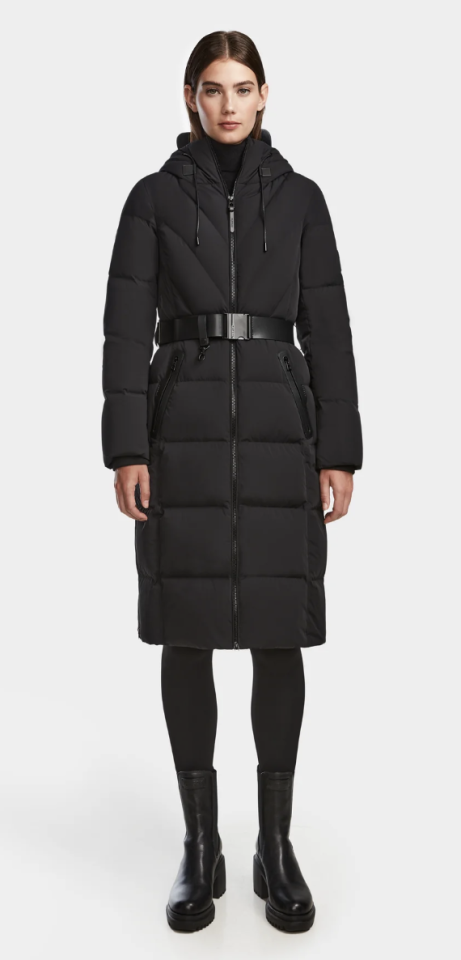 DALSA MANTEAU LONG MATELASSÉ EN DUVET - RUDSAK 