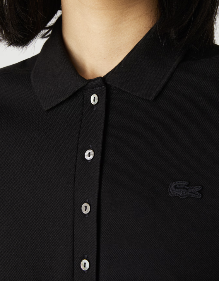 Robe polo en piqué de coton stretch - LACOSTE 