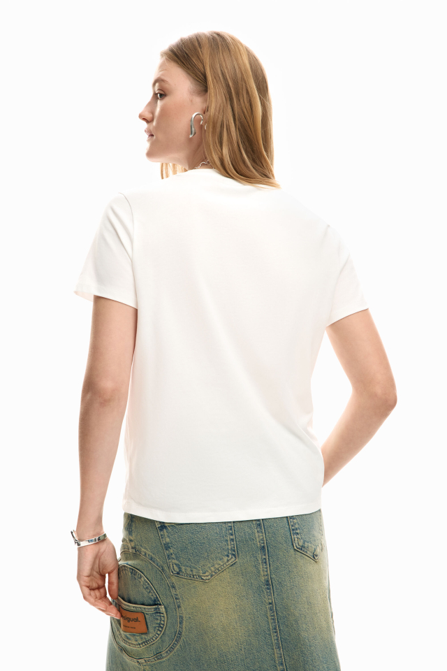 T-shirt logo Visage - Desigual