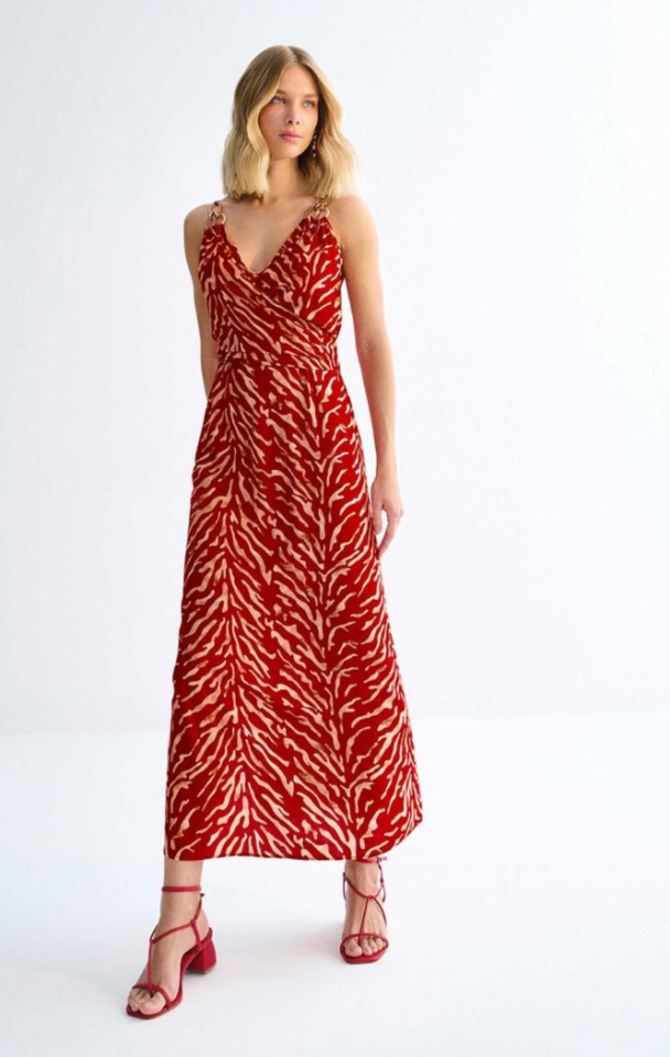Robe midi imprimée - LEZALEZ