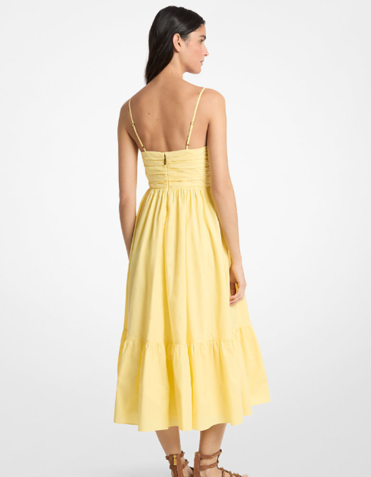 Robe midi en popeline de coton – MICHAEL KORS